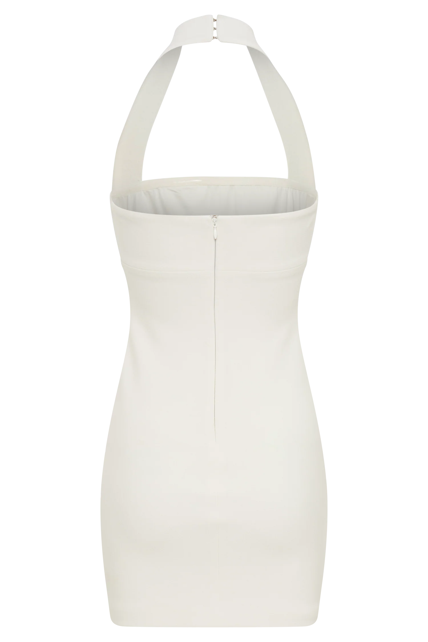 Amelita Suiting Halter Mini Dress - Ivory