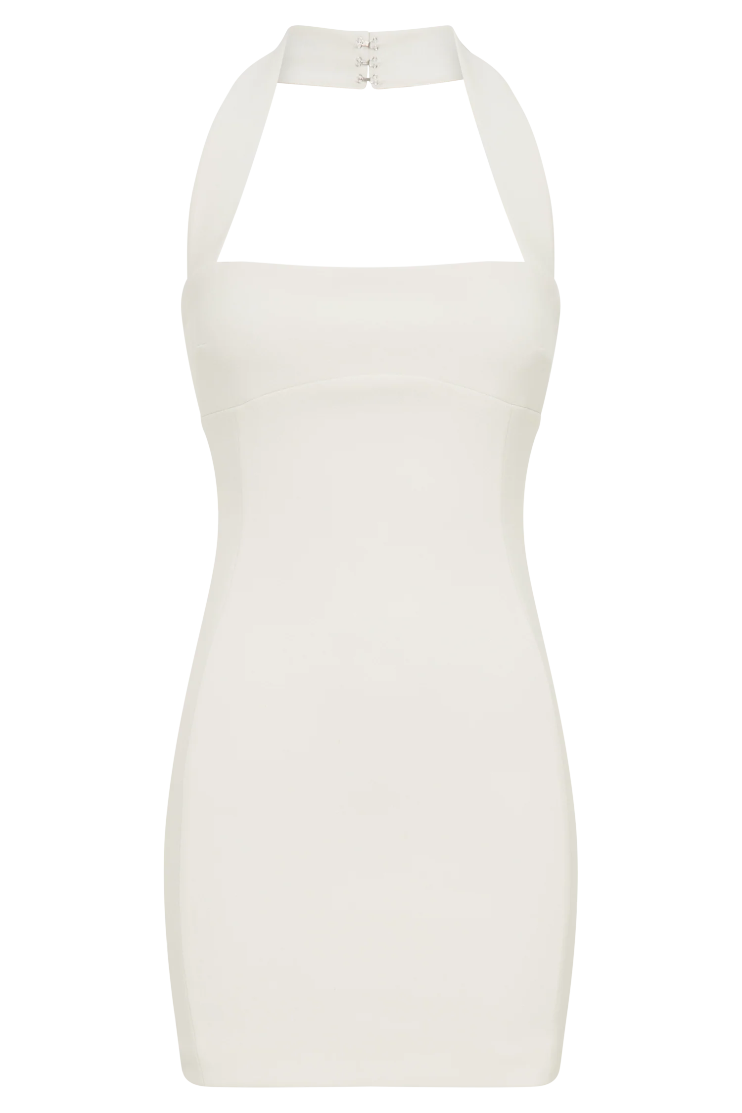 Amelita Suiting Halter Mini Dress - Ivory