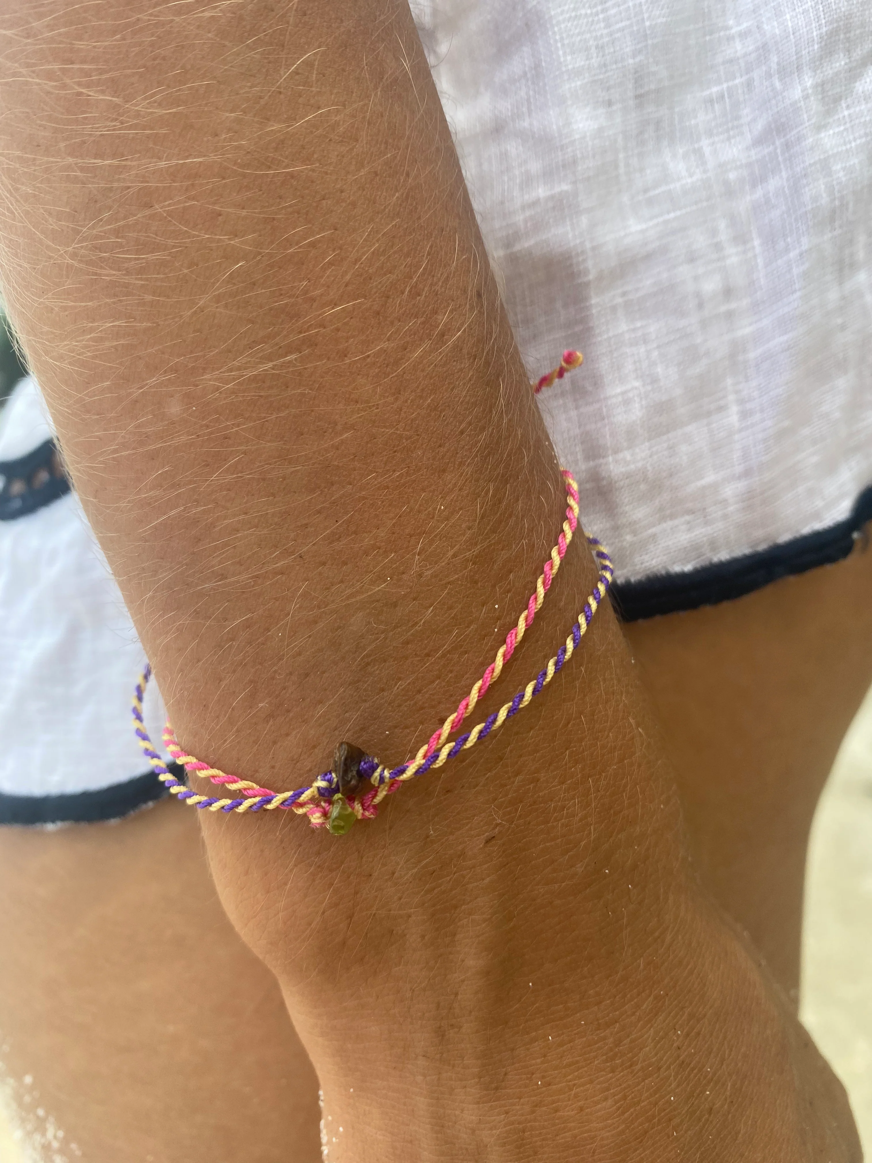 Bali Bracelets - Tigereye/Peridot