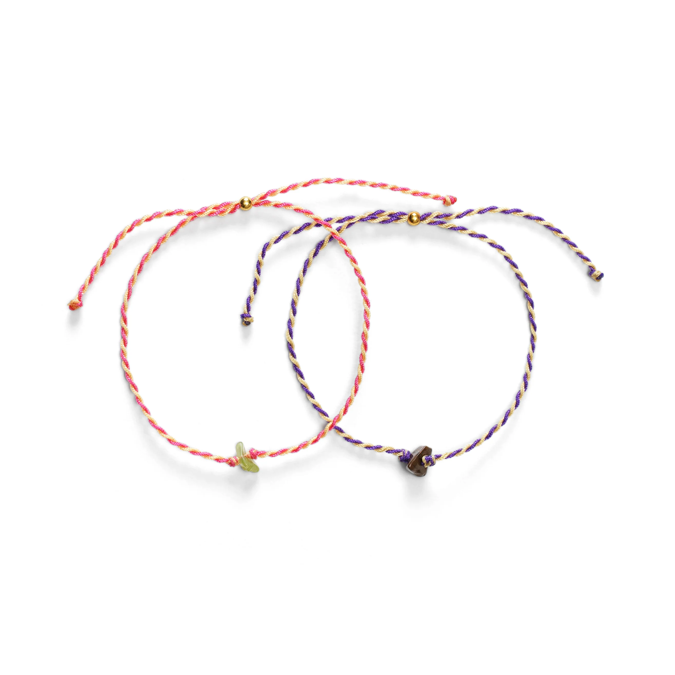 Bali Bracelets - Tigereye/Peridot