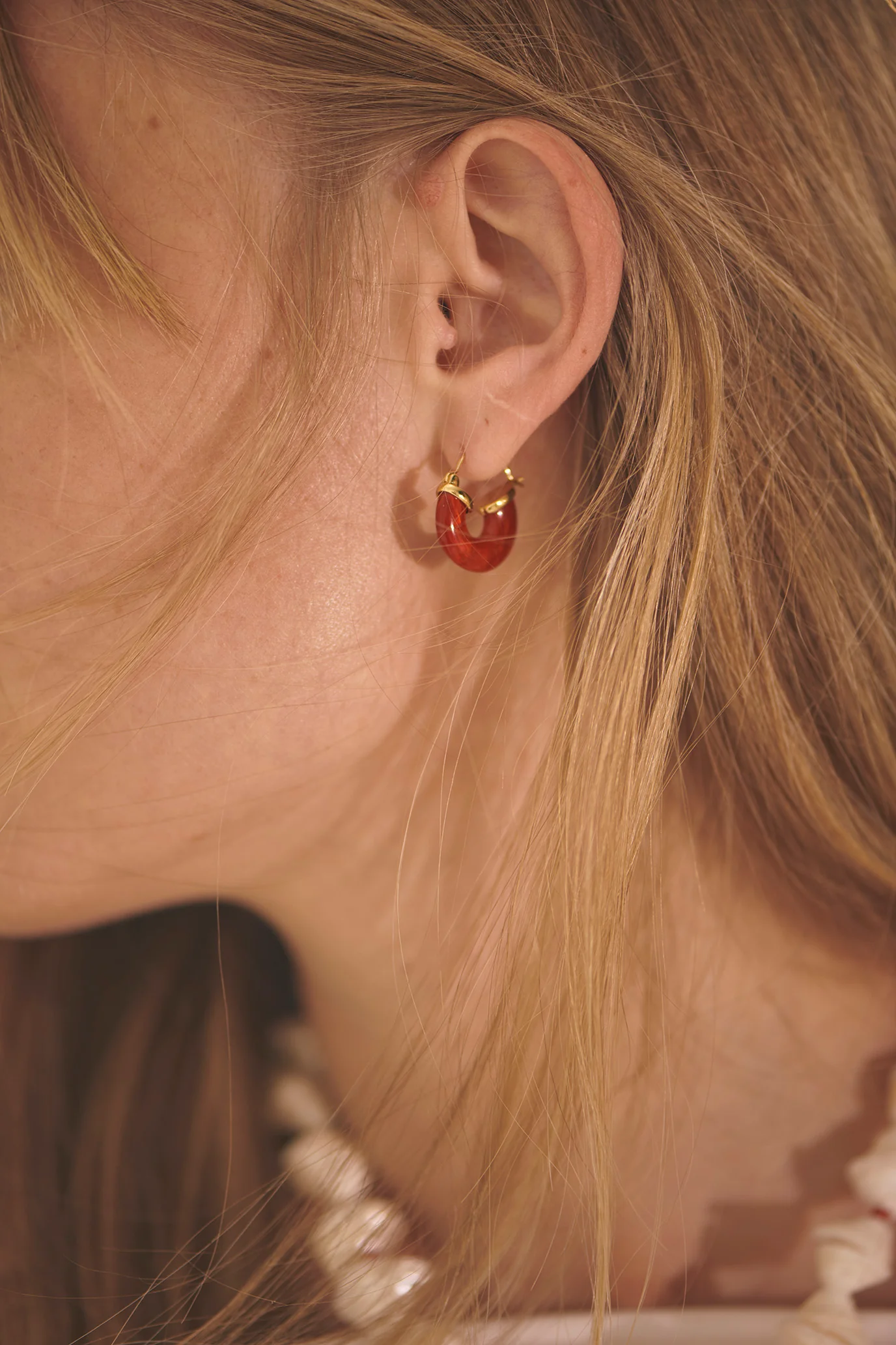 Petit Swell Hoop - Bright Red