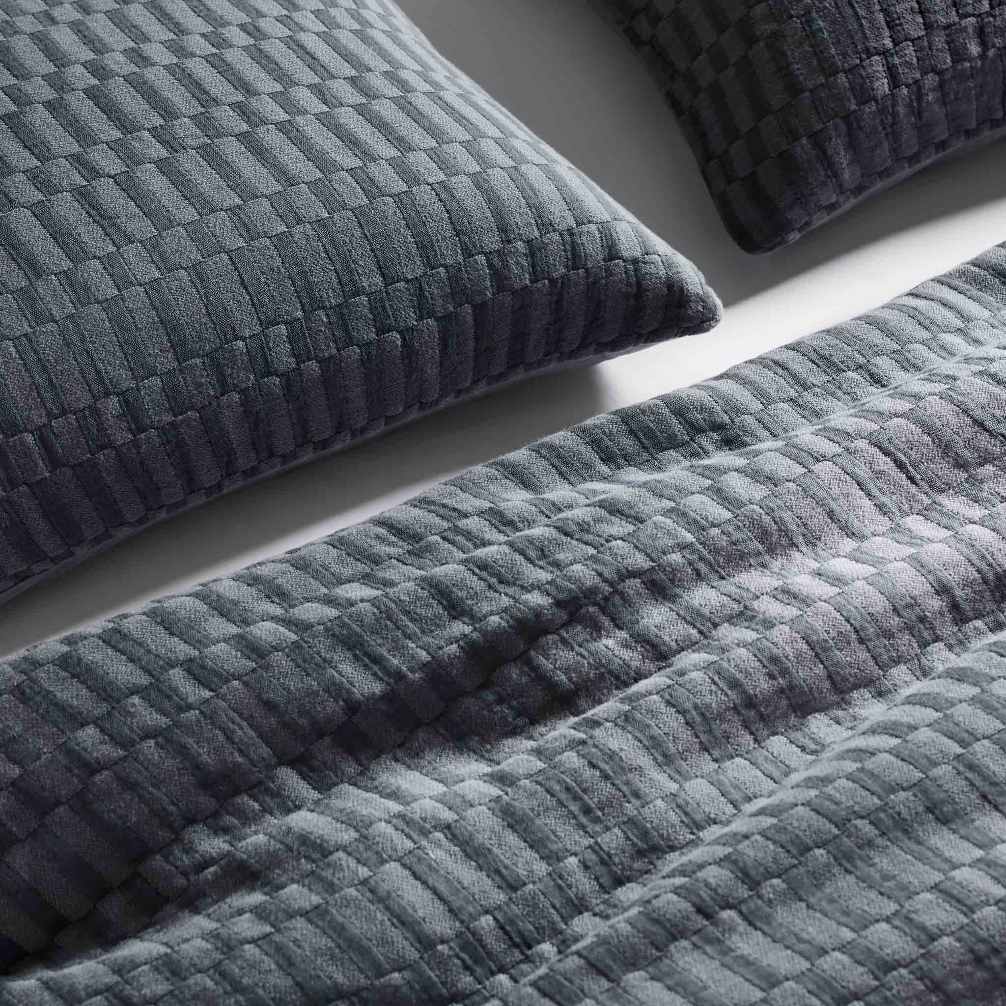 Woven Checkerboard Duvet Set