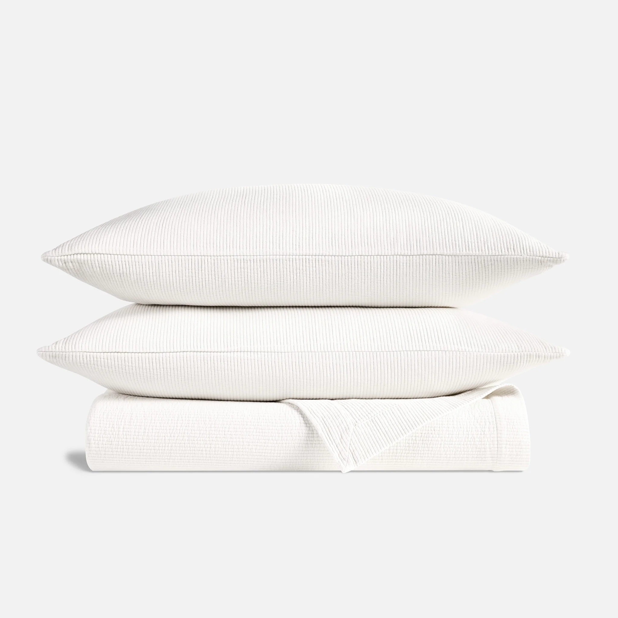 Ribbed Matelasse Quilt Set