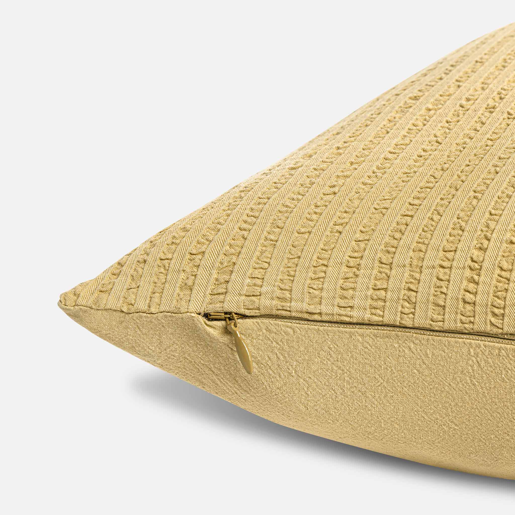 Textured Stripe Lumbar Pillow Cover - Last Call