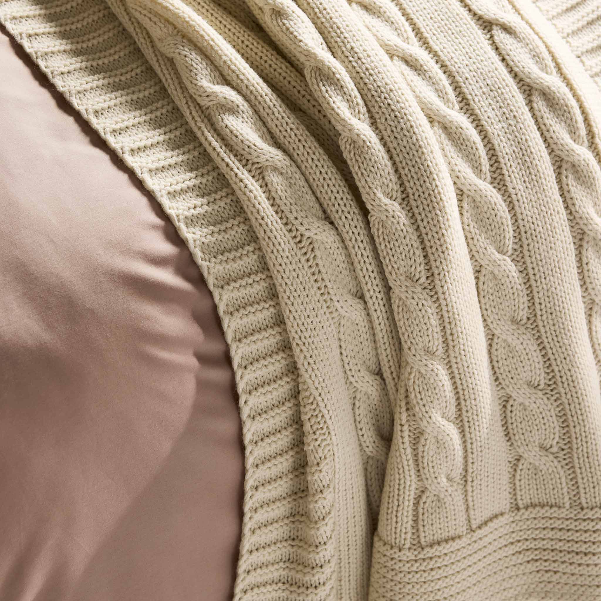 Cable Knit Throw Blanket - Last Call