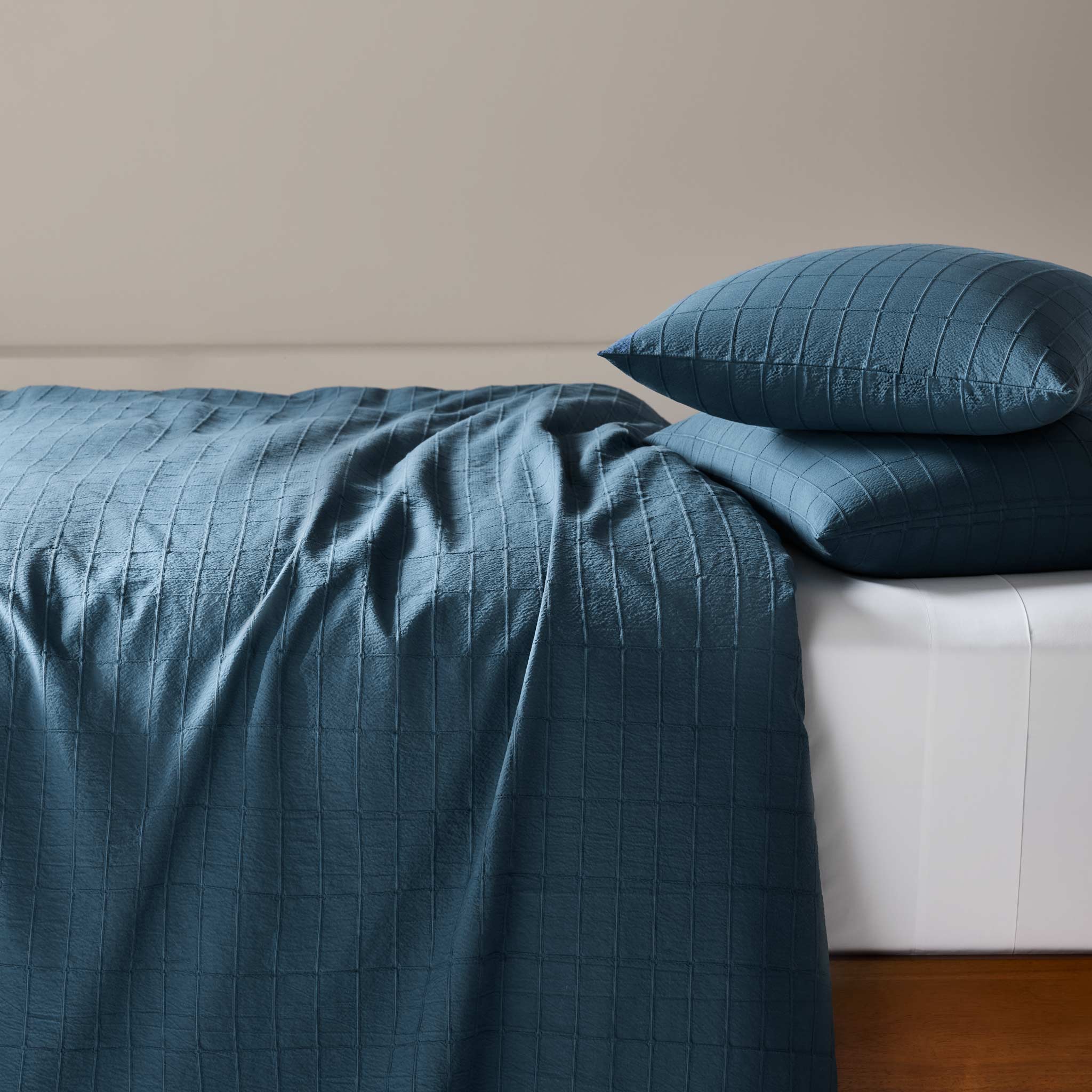 Textured Windowpane Shams