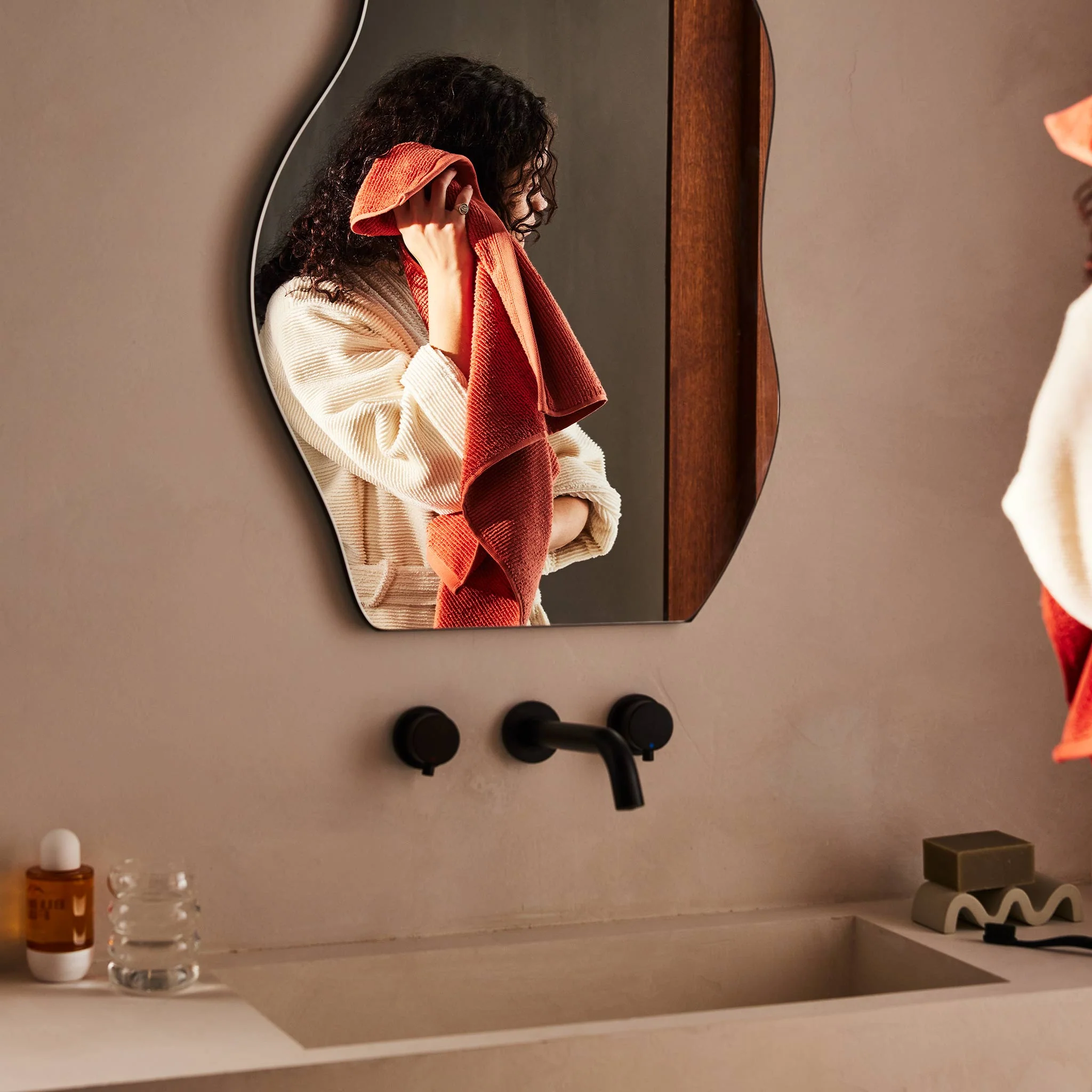 Organic Ribbed Bath Towels