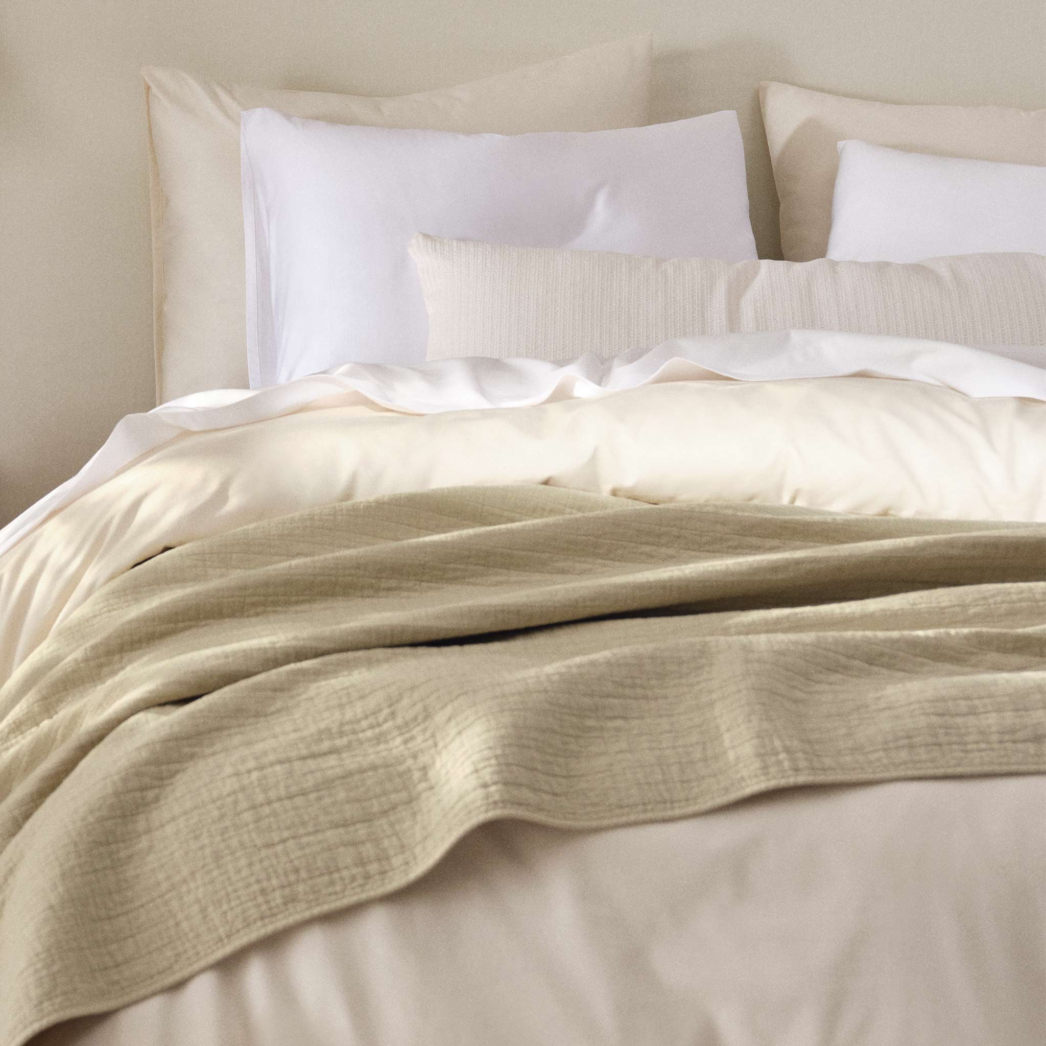 Lightweight Grid Cotton Throw Blanket - Last Call