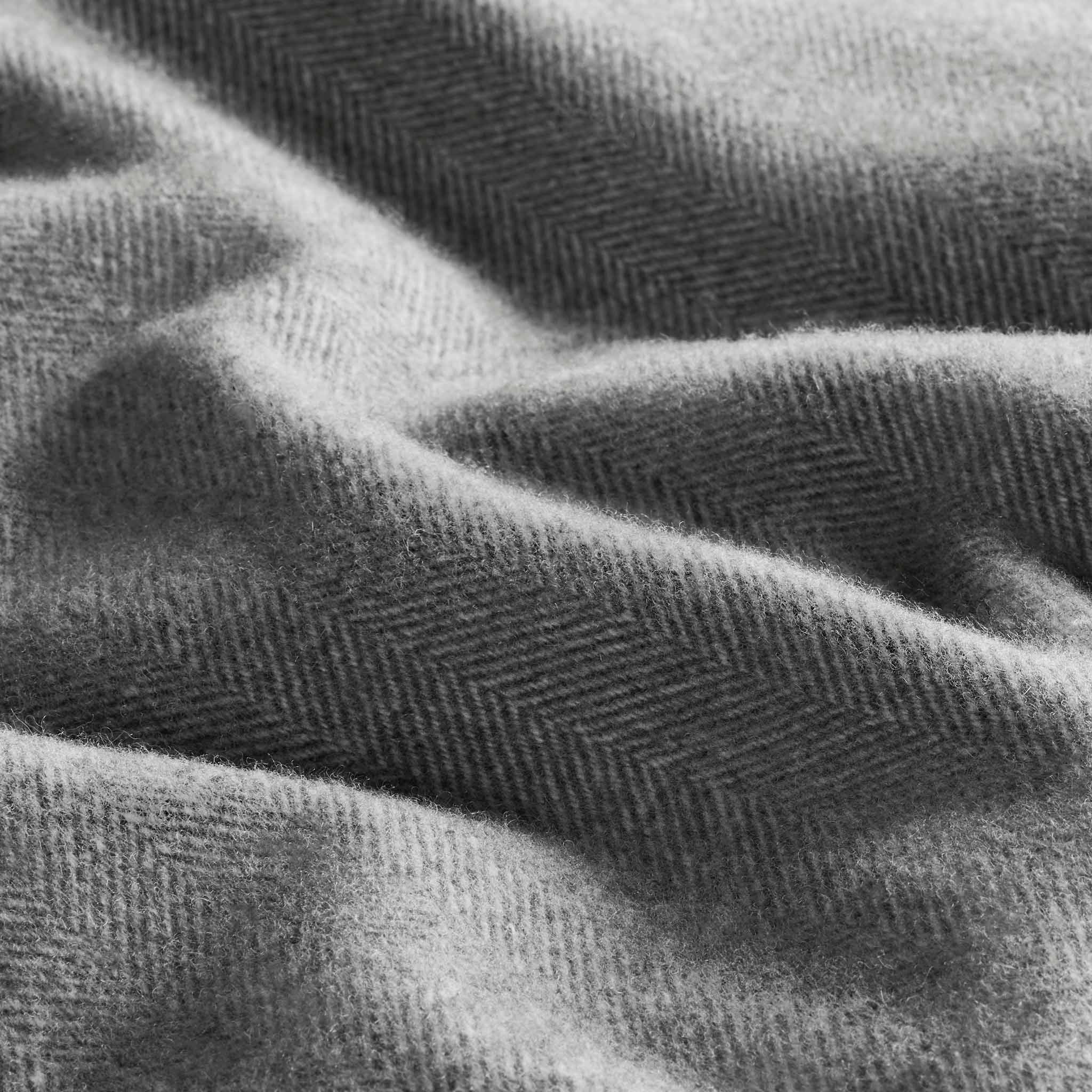 Herringbone Wool Throw Blanket - Last Call