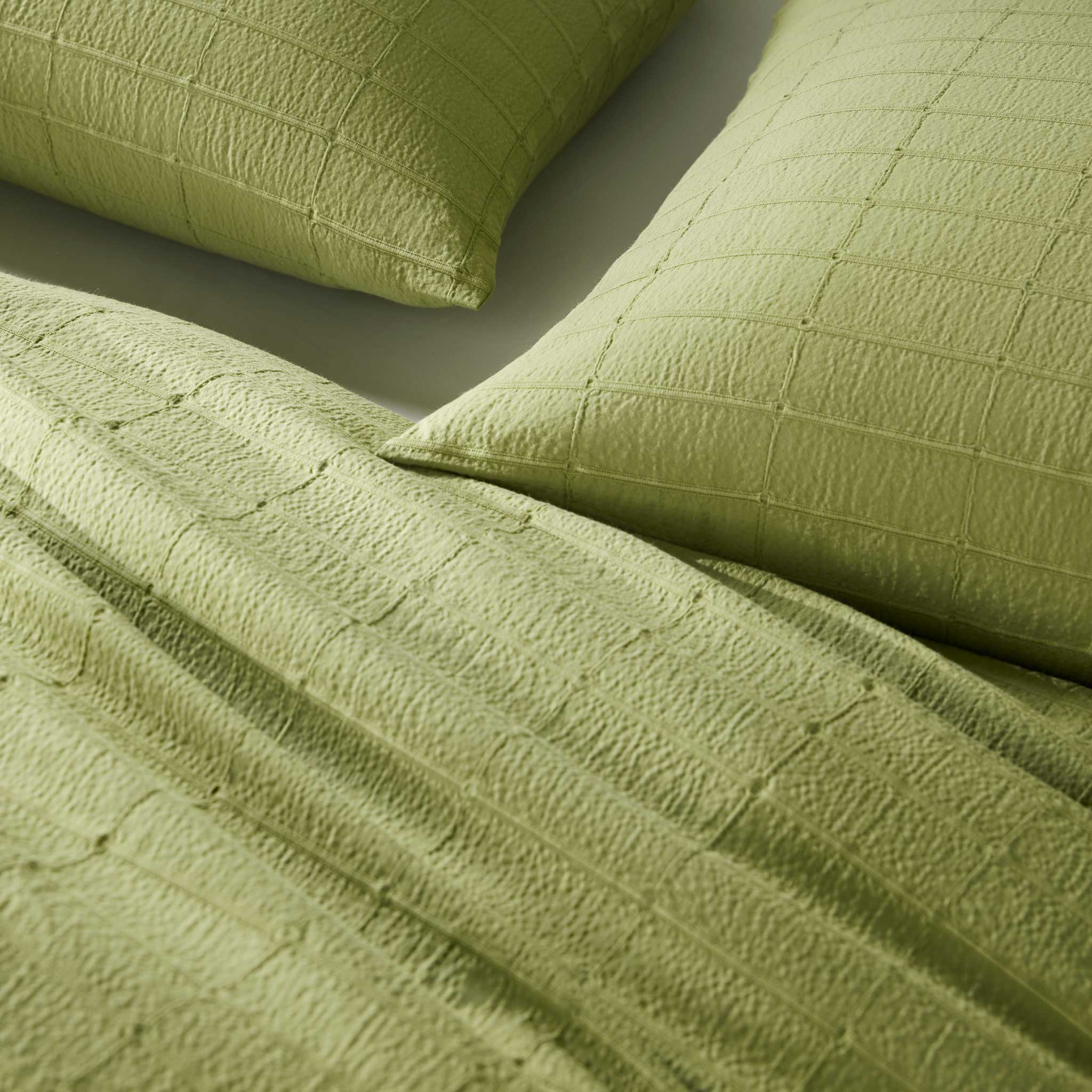 Textured Windowpane Duvet Cover