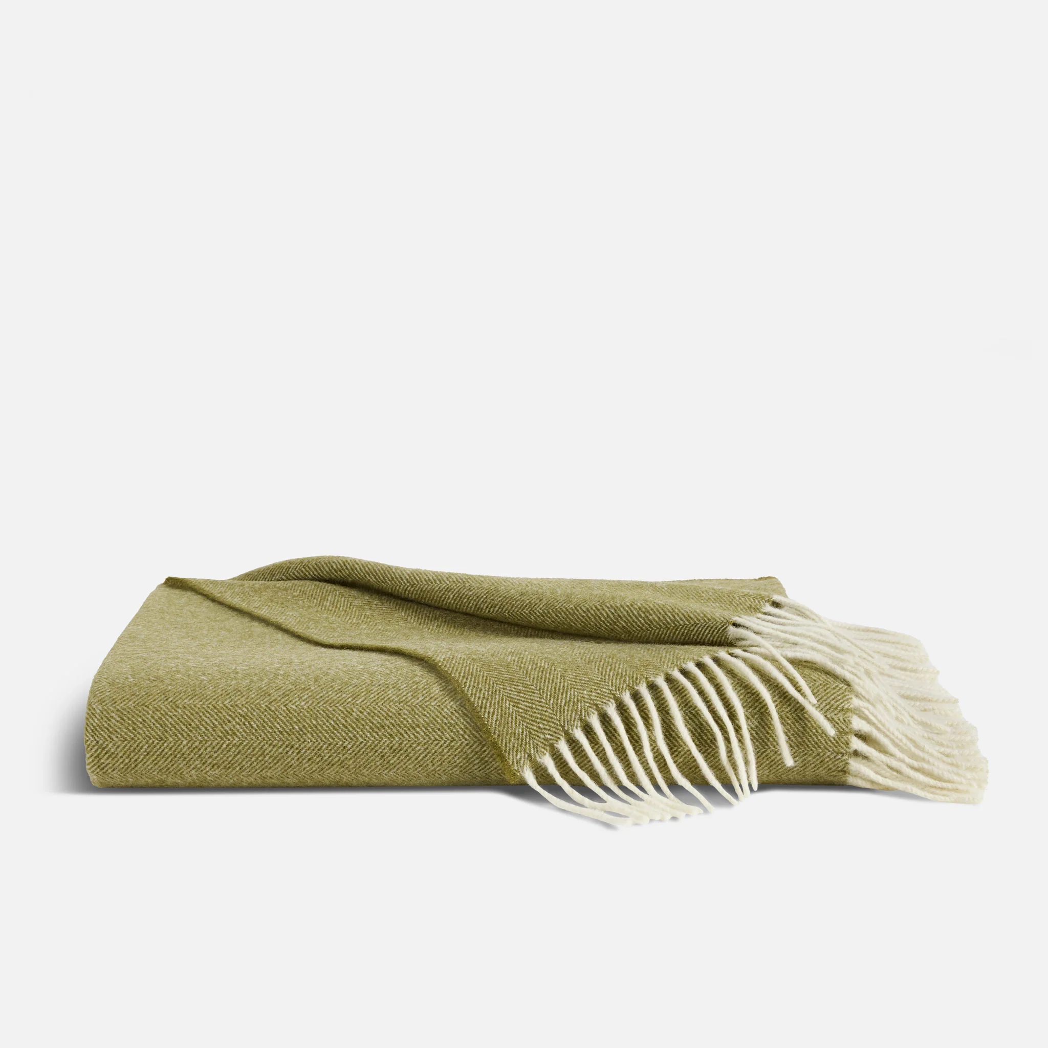 Herringbone Wool Throw Blanket - Last Call