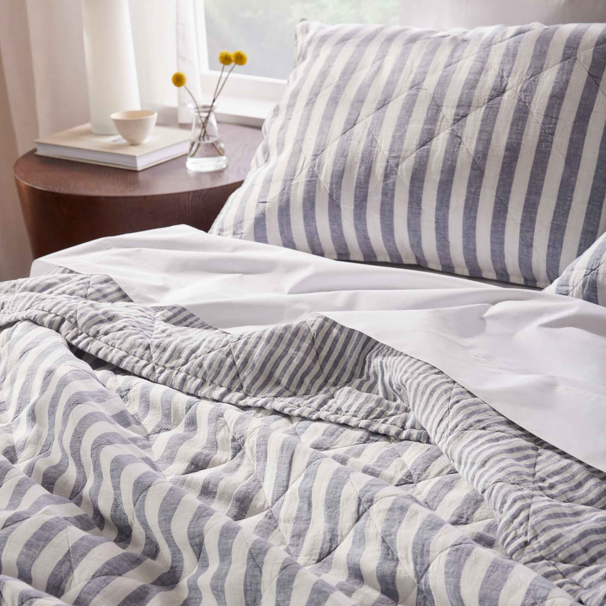 Linen Quilted Shams - Last Call