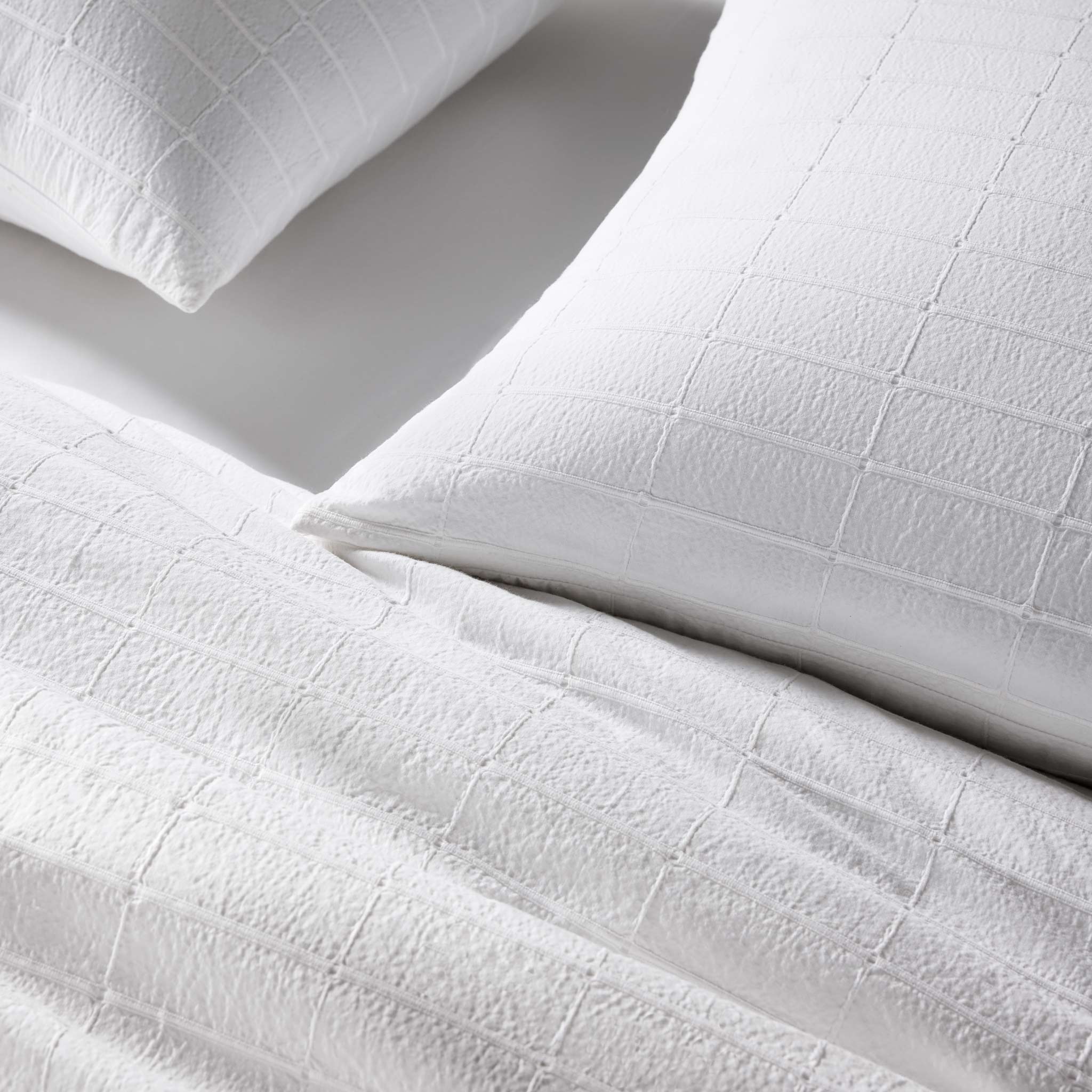 Textured Windowpane Duvet Set