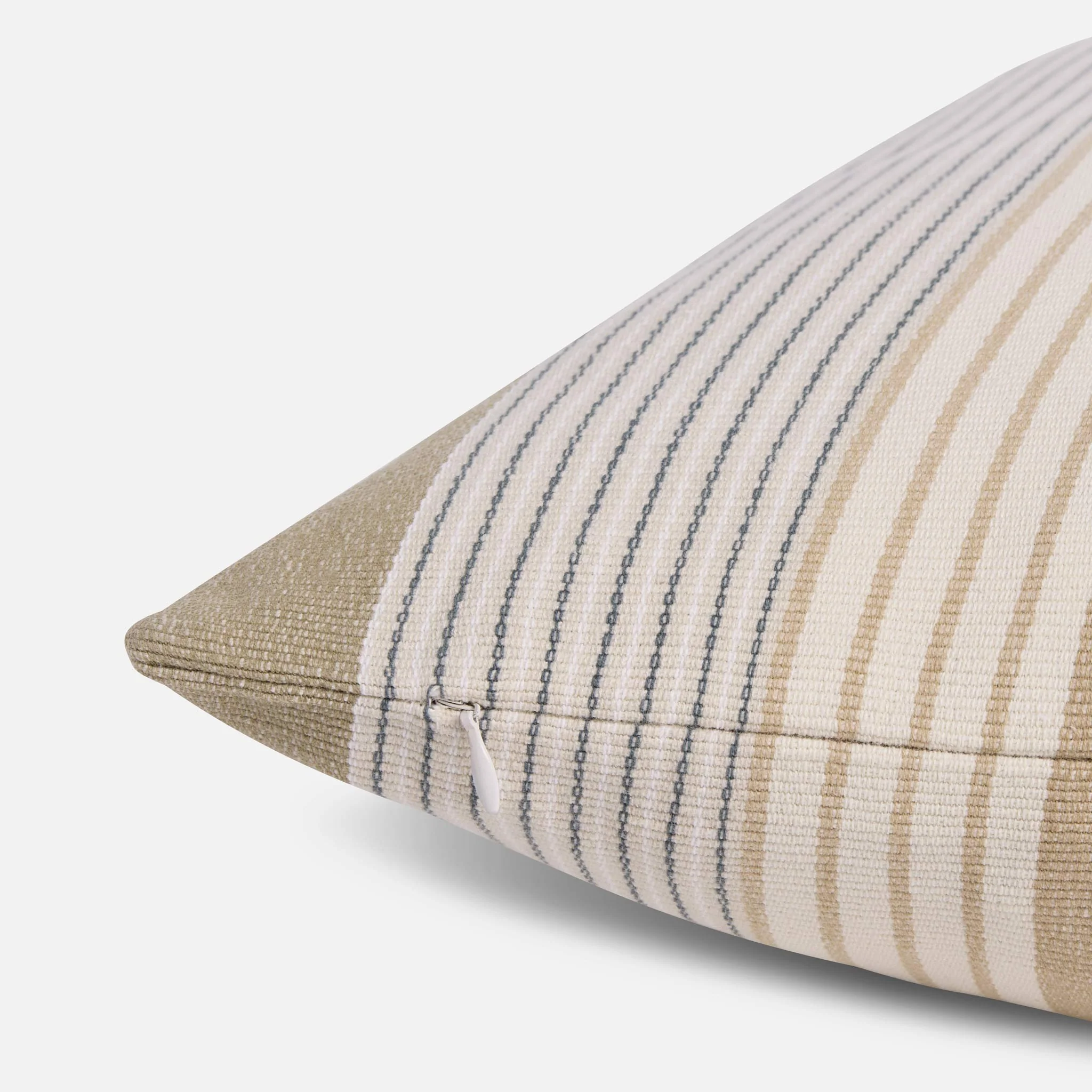 Woven Stripe Lumbar Pillow Cover - Last Call