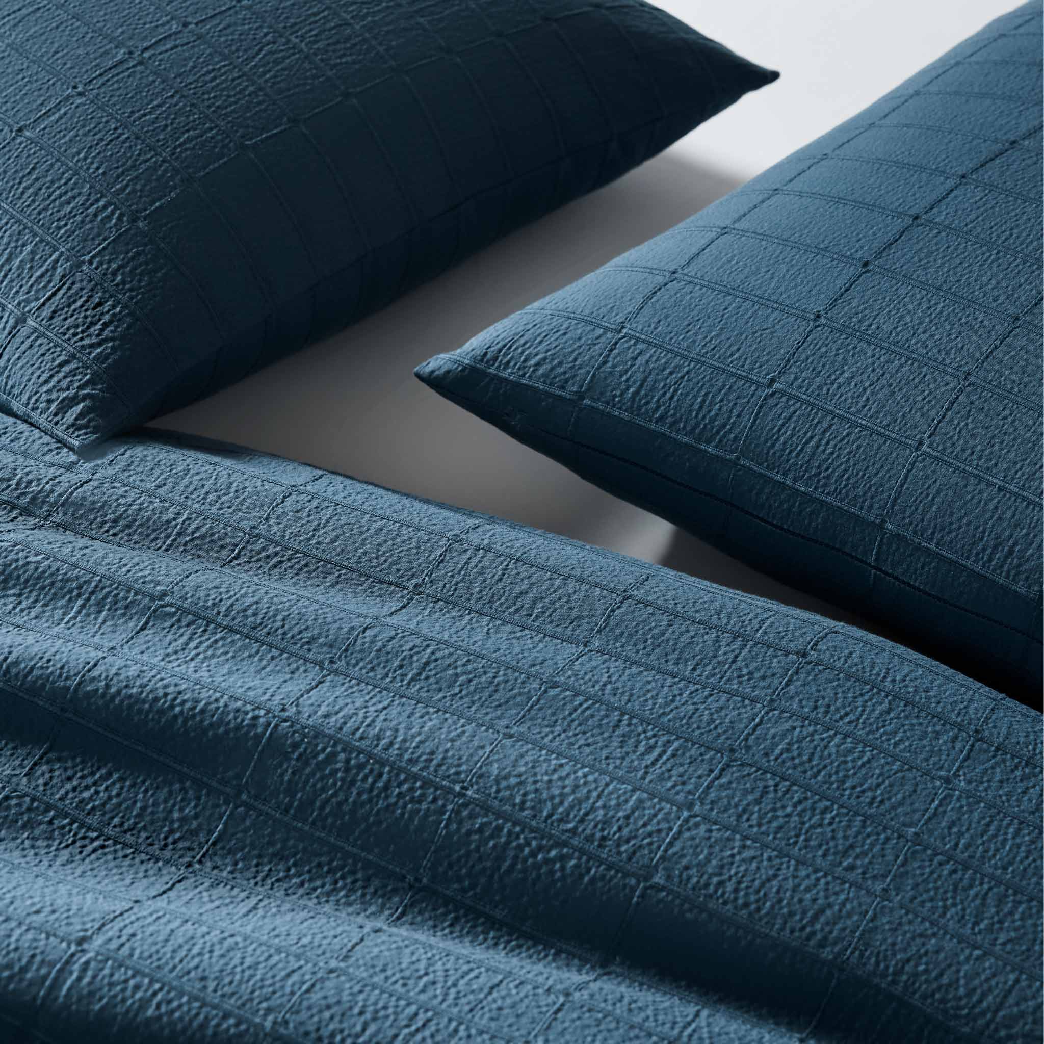 Textured Windowpane Shams