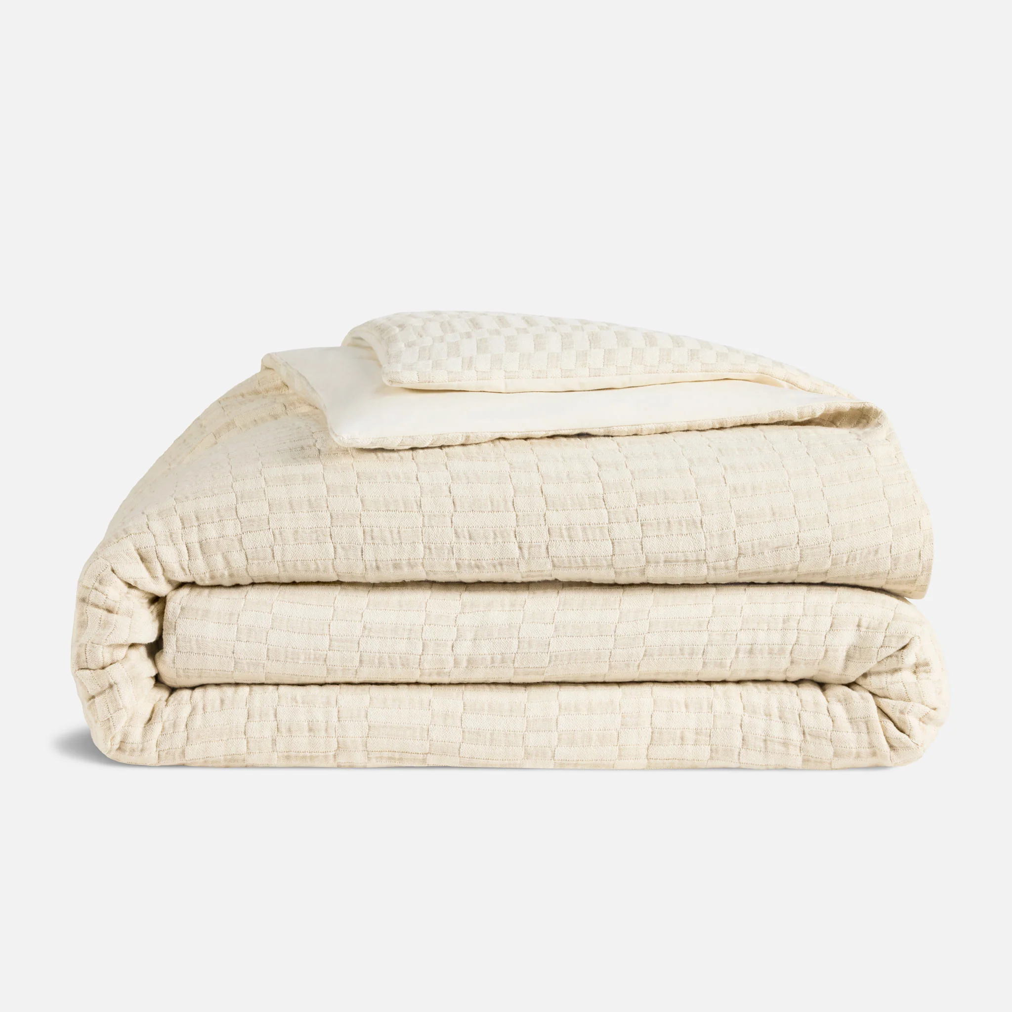 Woven Checkerboard Duvet Cover