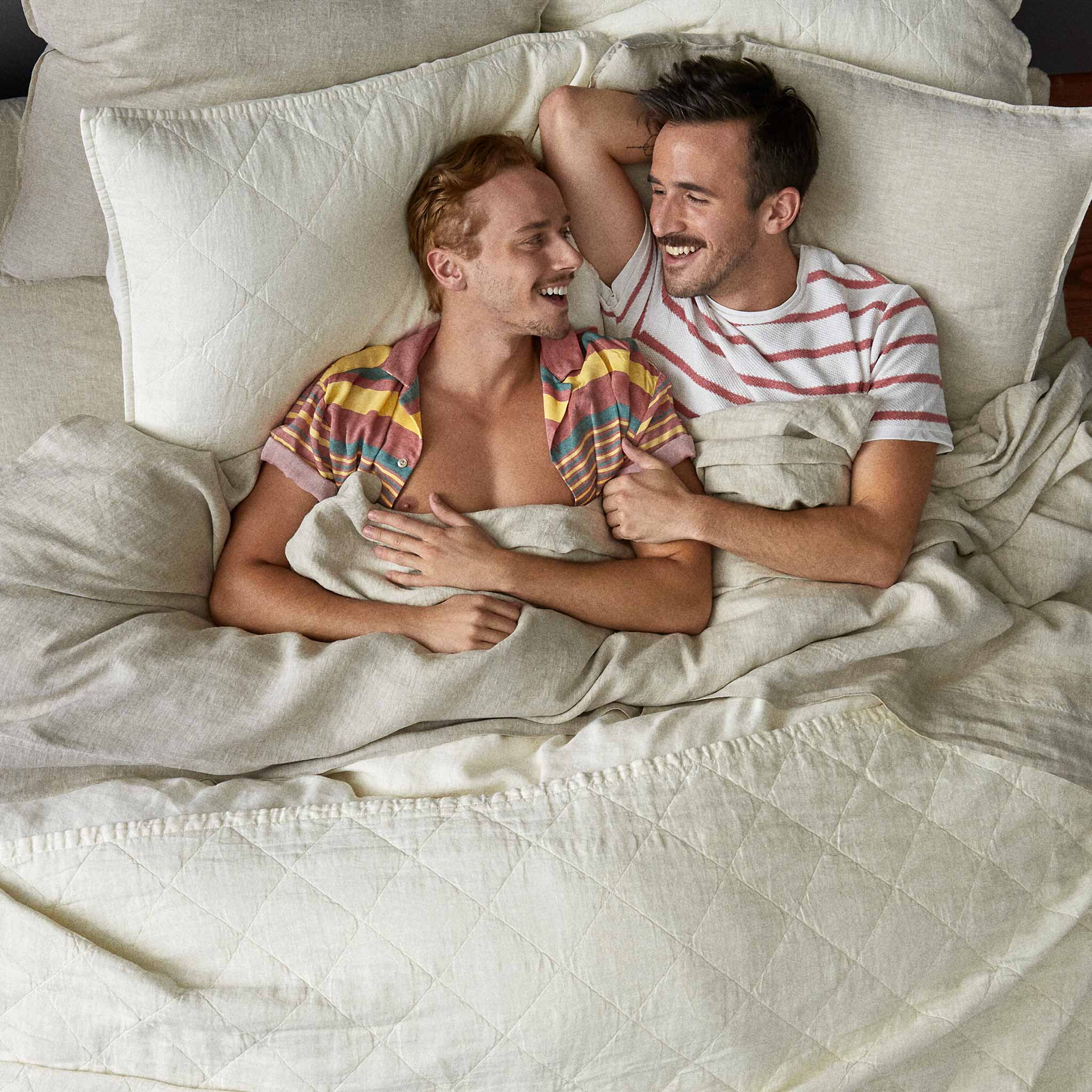 Linen Quilted Shams - Last Call