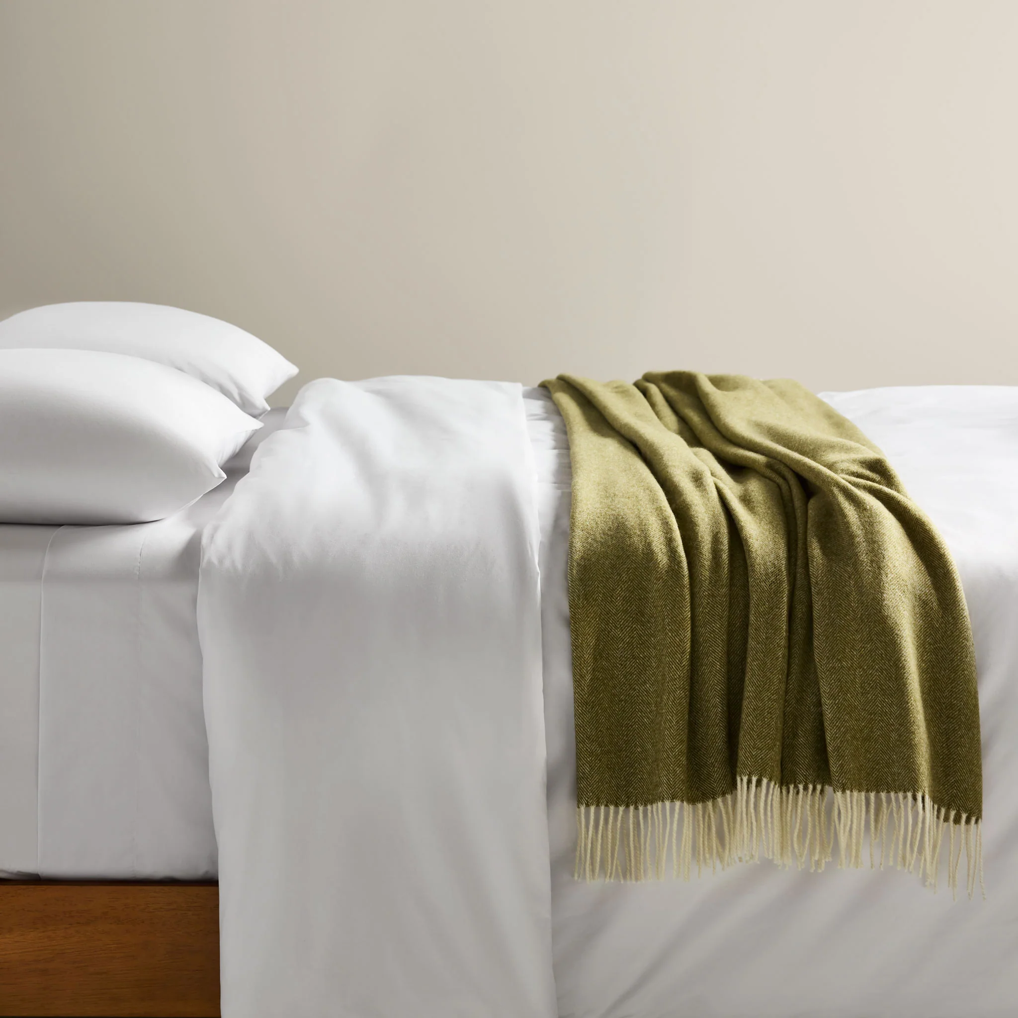 Herringbone Wool Throw Blanket - Last Call