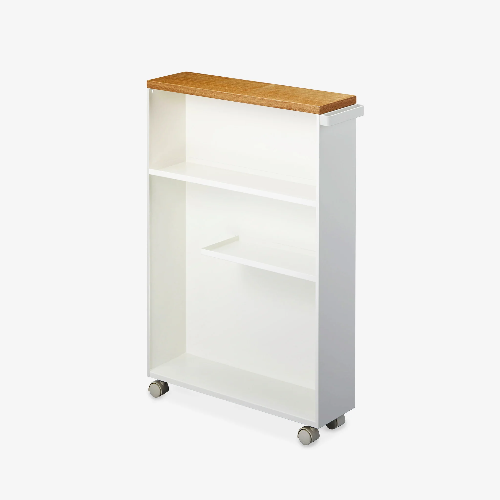 Rolling Slim Bathroom Cart With Handle