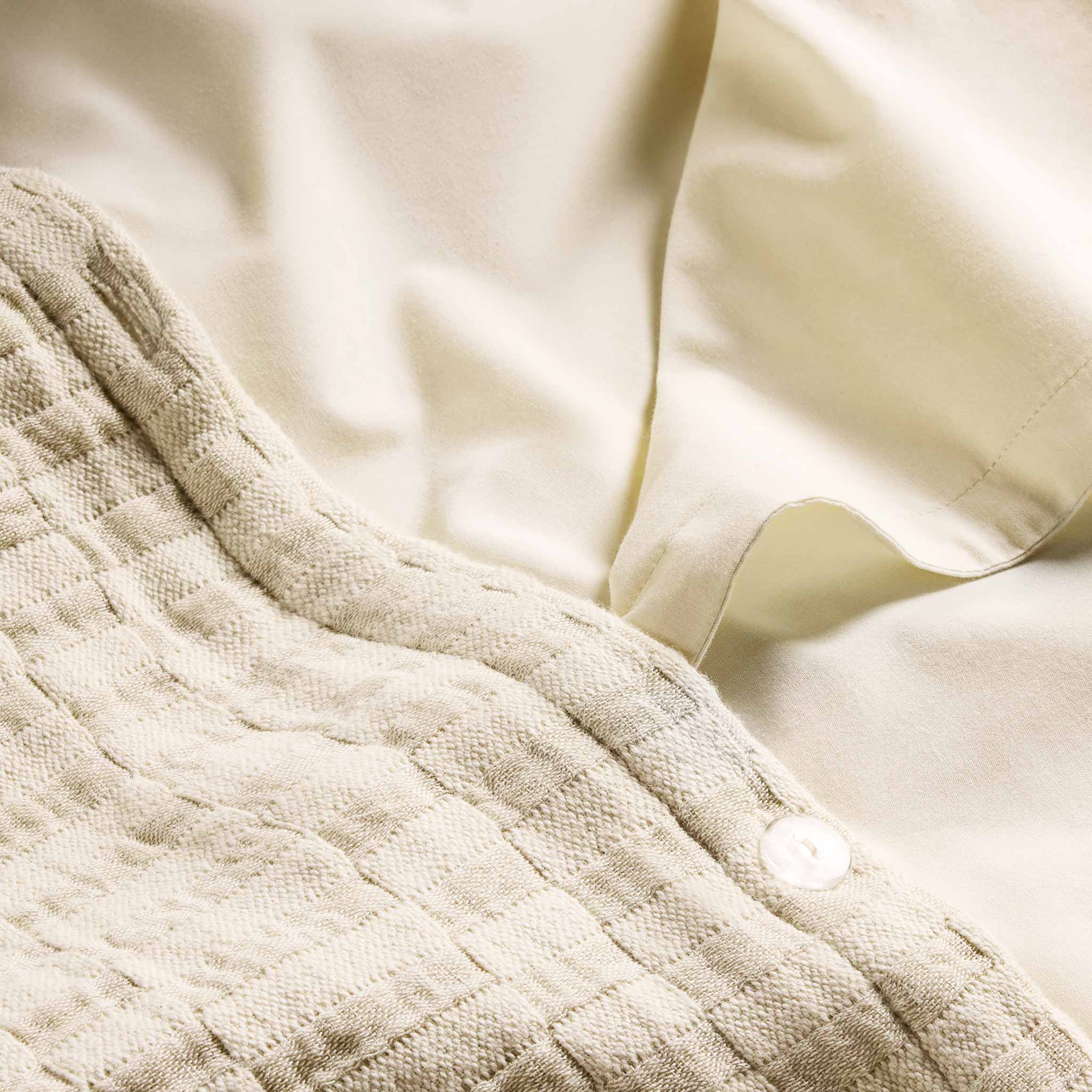 Woven Checkerboard Duvet Cover