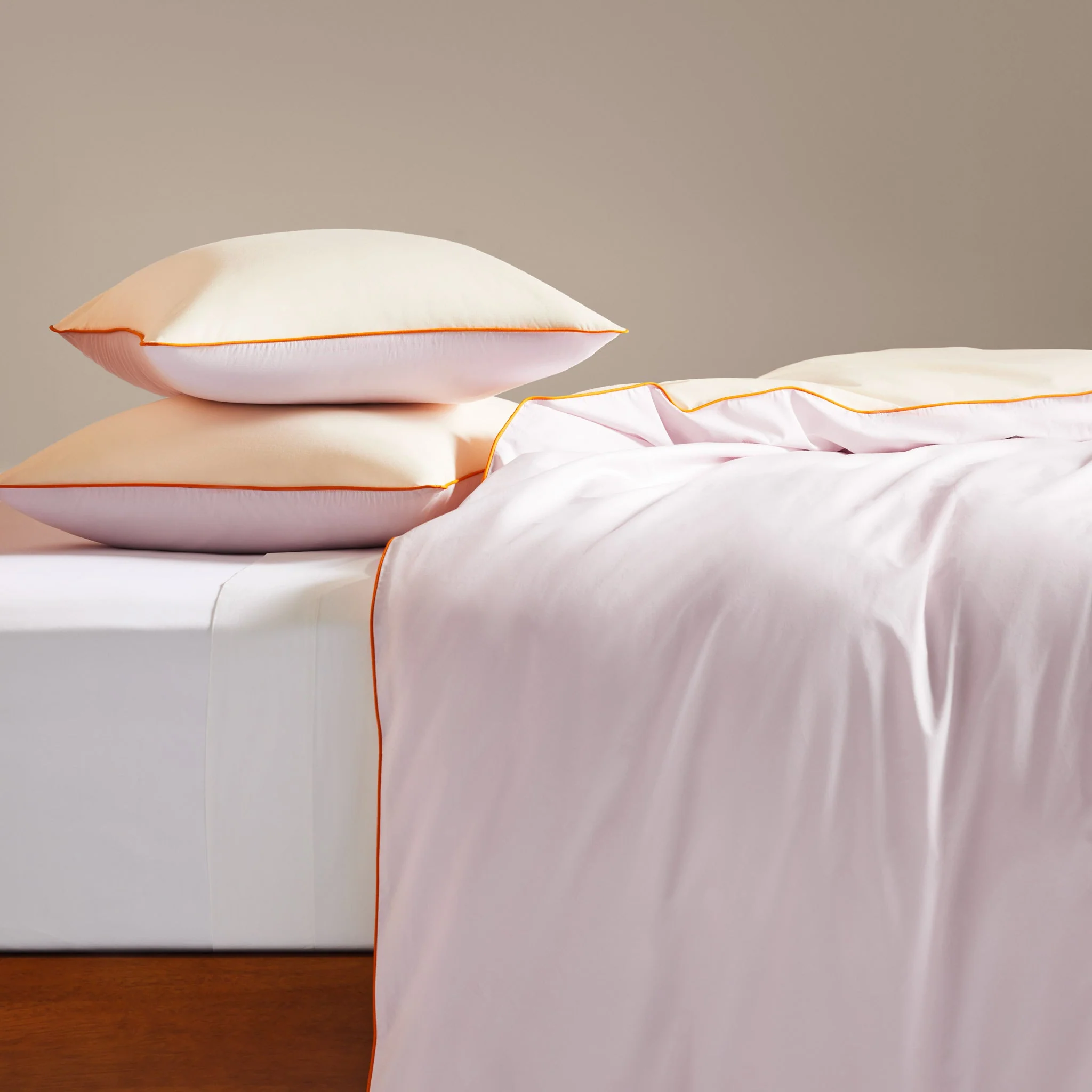 Piped Classic Percale Shams - Last Call