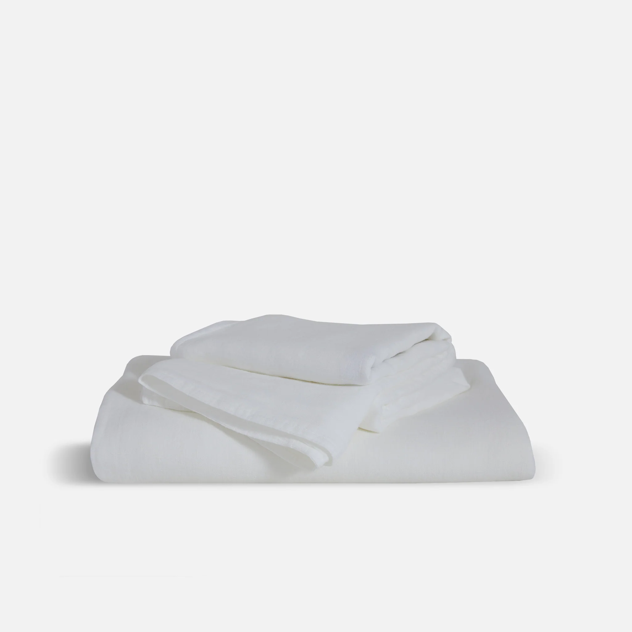 Washed Linen No Flat Sheet Set