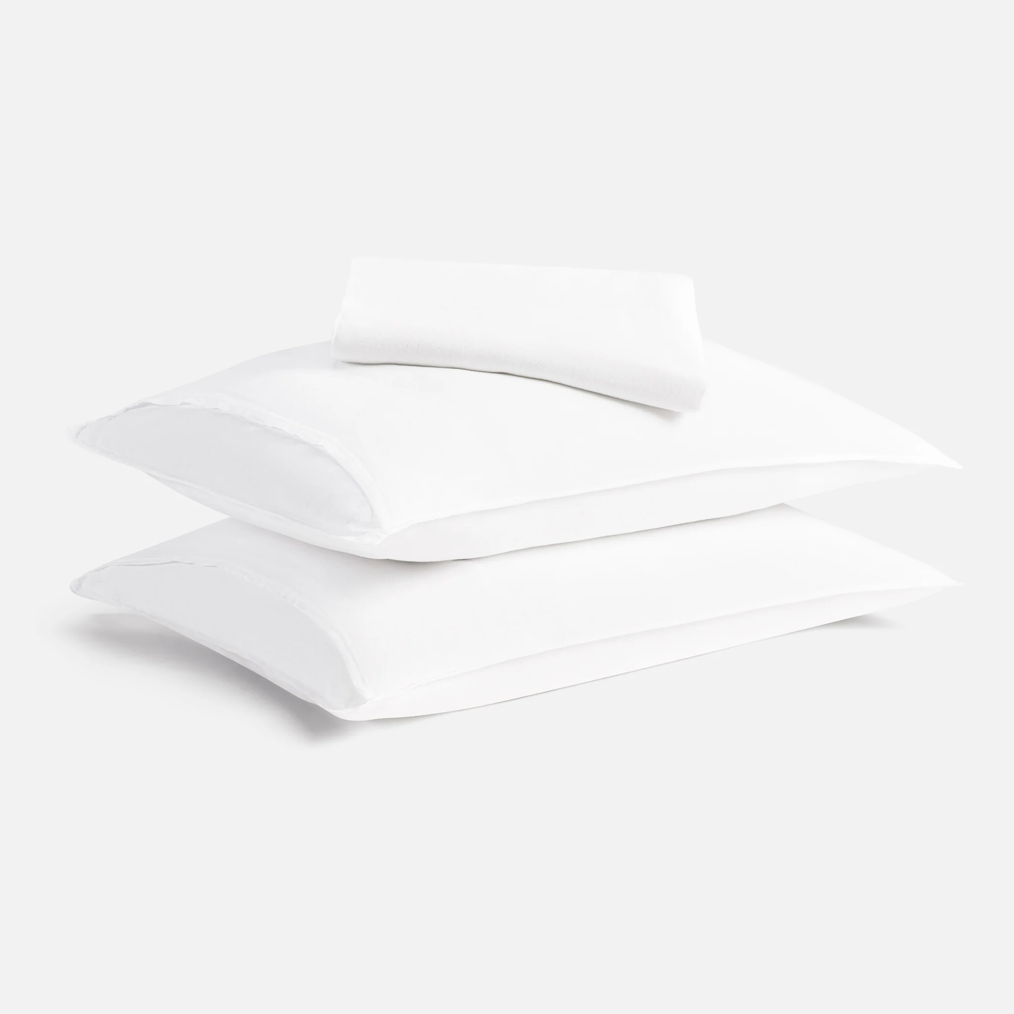 Washed Linen No Flat Sheet Set