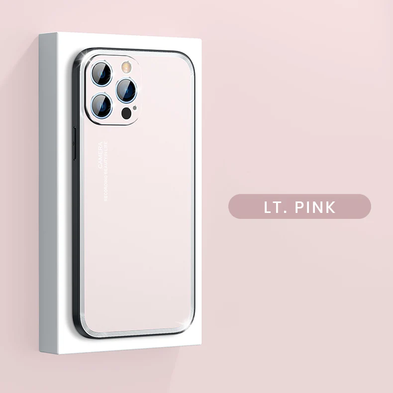 Upgraded Simple Metal Frosted iPhone Case