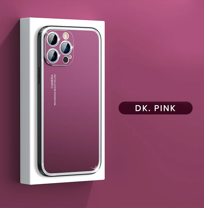 Upgraded Simple Metal Frosted iPhone Case