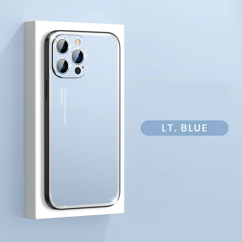 Upgraded Simple Metal Frosted iPhone Case