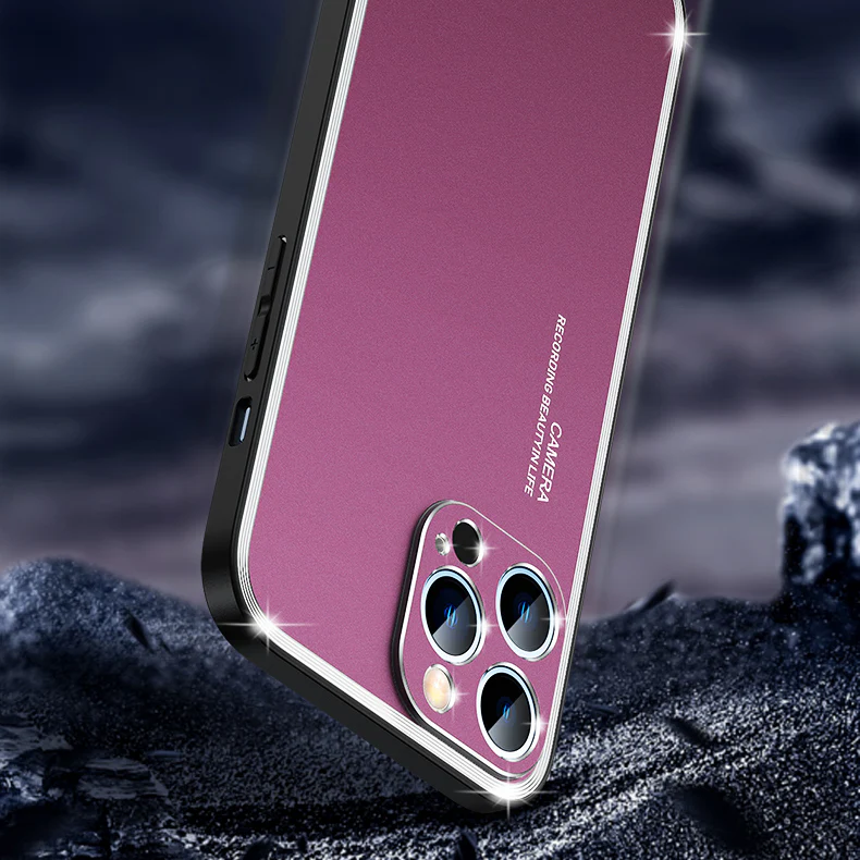 Upgraded Simple Metal Frosted iPhone Case