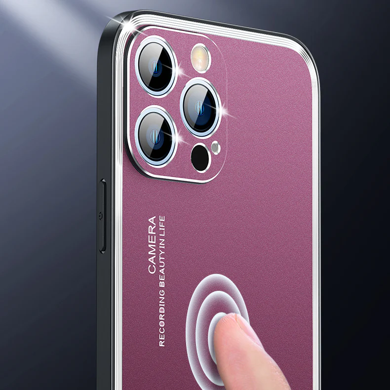 Upgraded Simple Metal Frosted iPhone Case