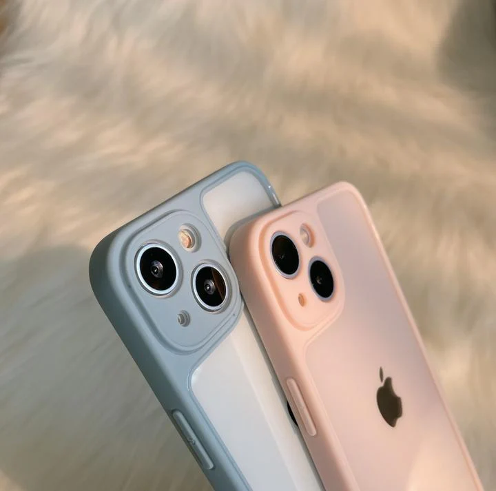 Frosted Matte Clear iPhone Back Case