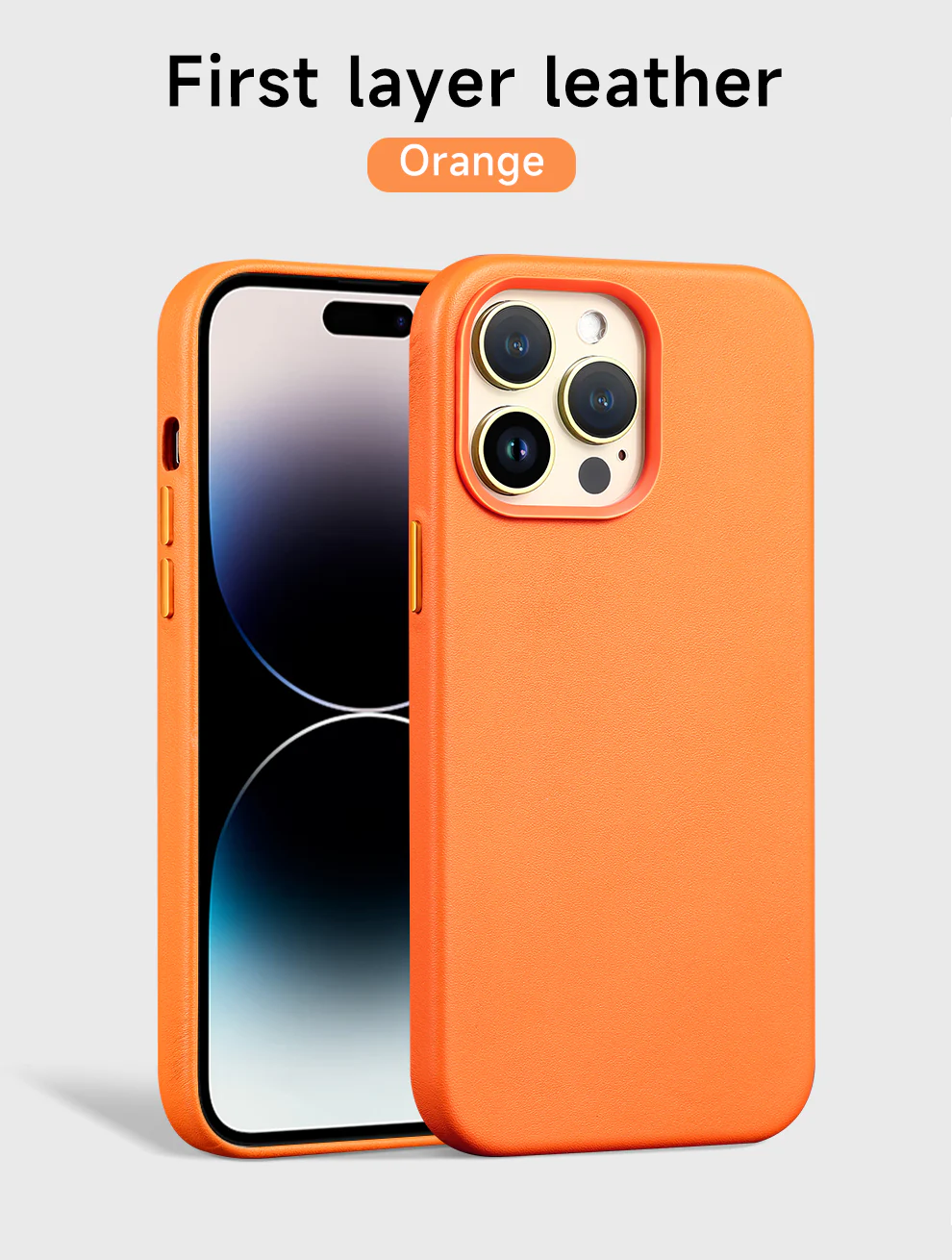 Genuine Leather Magsafing iPhone Case