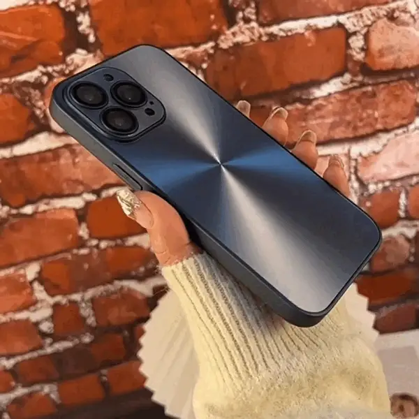 Luxury Aurora Matte iPhone Case with Camera Protector