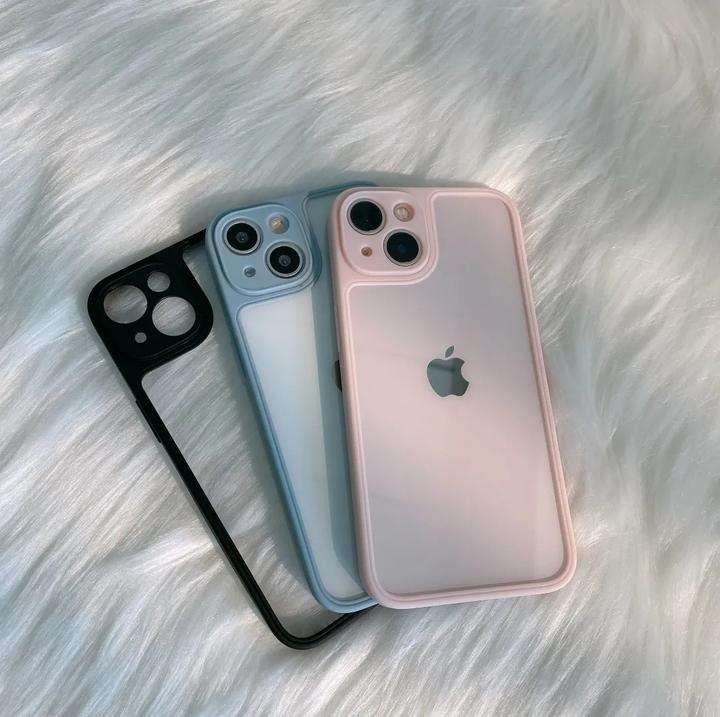 Frosted Matte Clear iPhone Back Case