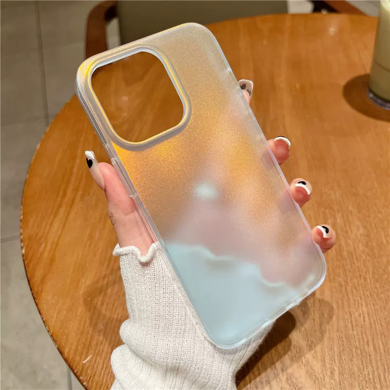 Translucent Matte Laser Gradient iPhone Case
