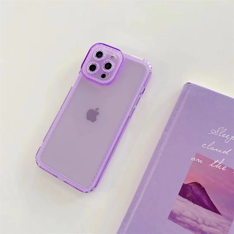 Transparent Diamond Frame iPhone Case