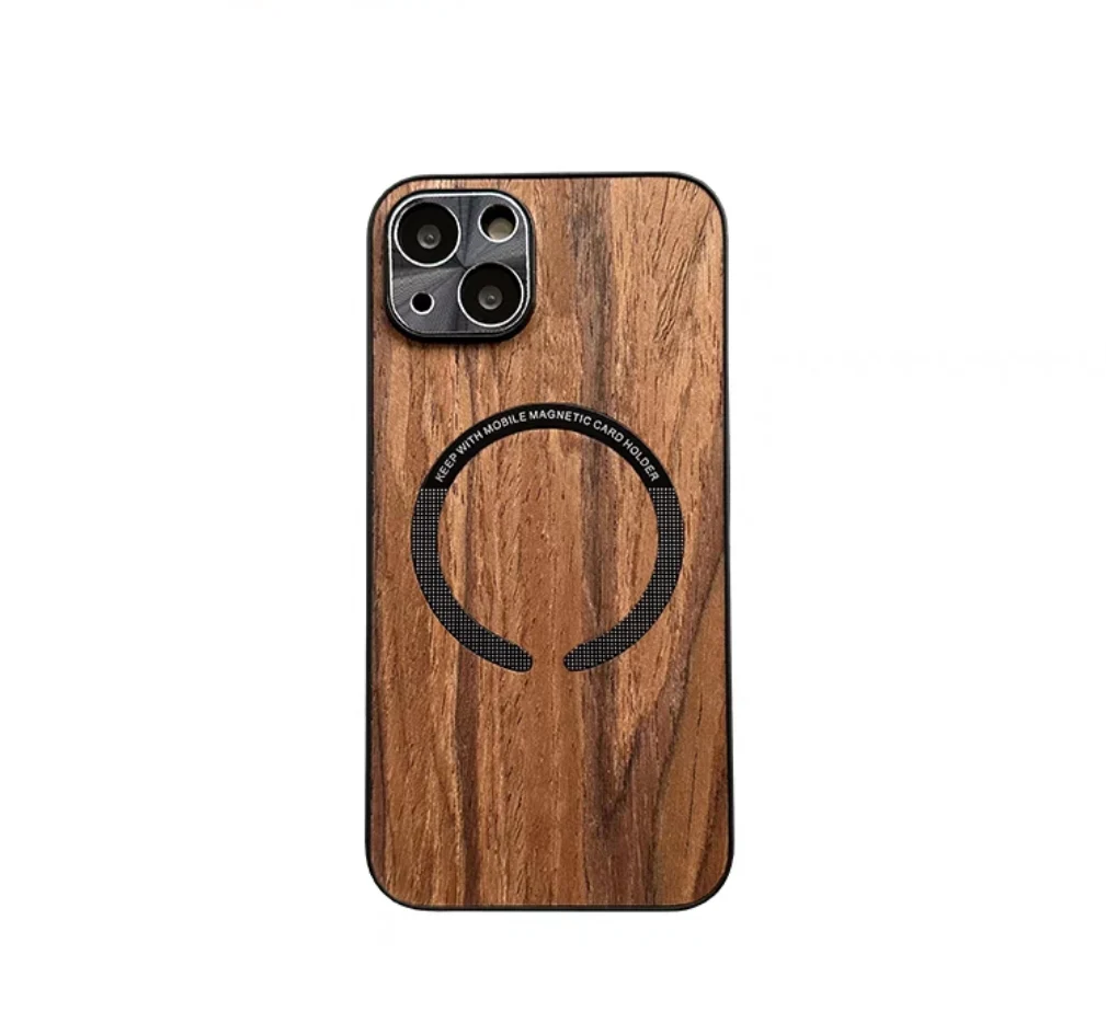 Wooden Magsafing iPhone case With Camera Protector