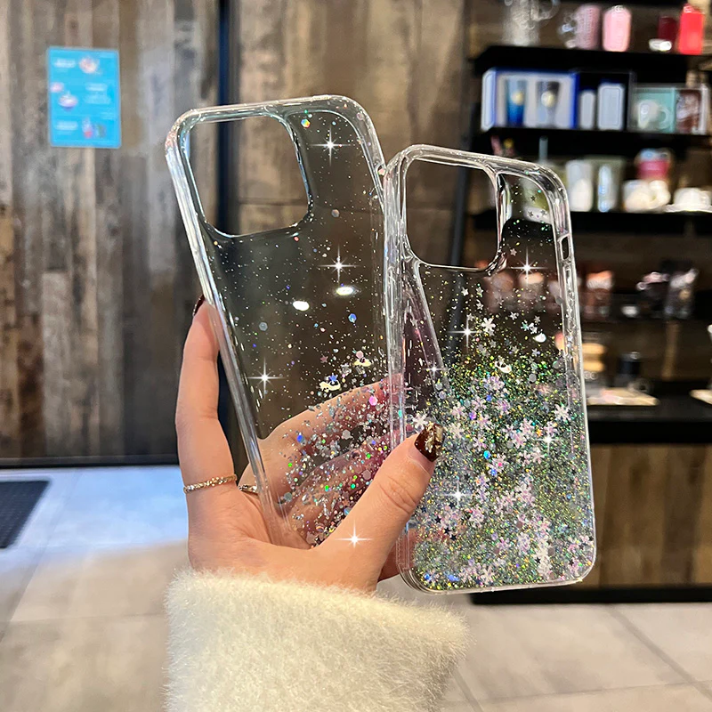 Starry Sky Gradient Glitter iPhone Case