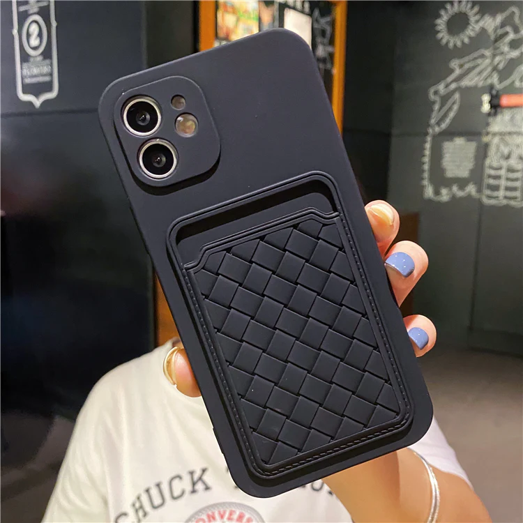 Weave Pattern Card Holder iPhone Case