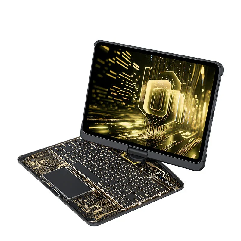 Transparent 360 iPad Keyboard Case