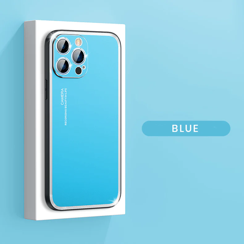 Upgraded Simple Metal Frosted iPhone Case