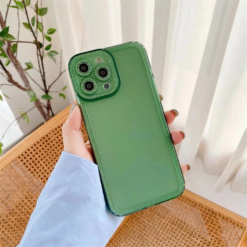 Transparent Diamond Frame iPhone Case