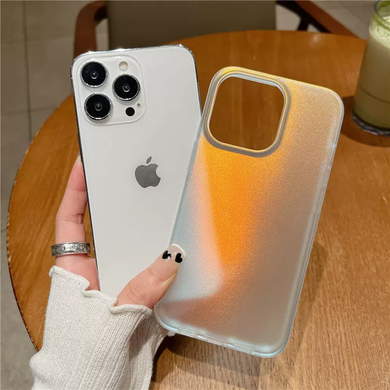 Translucent Matte Laser Gradient iPhone Case