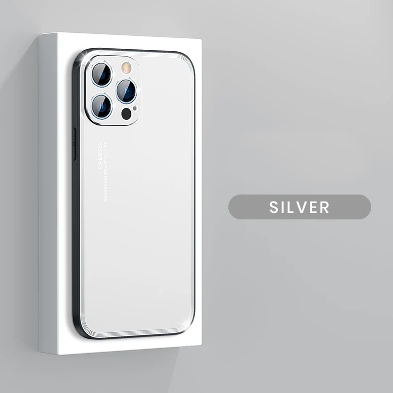 Upgraded Simple Metal Frosted iPhone Case