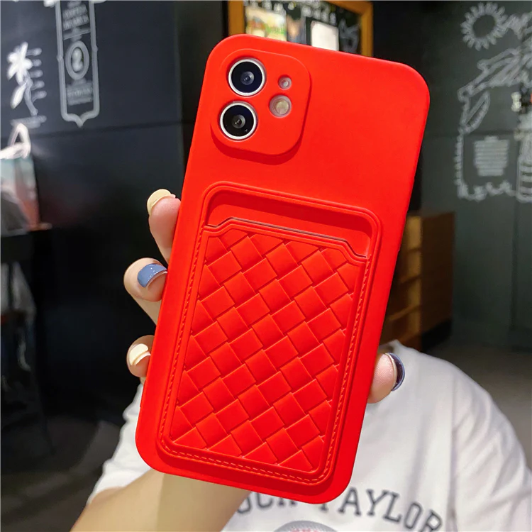 Weave Pattern Card Holder iPhone Case