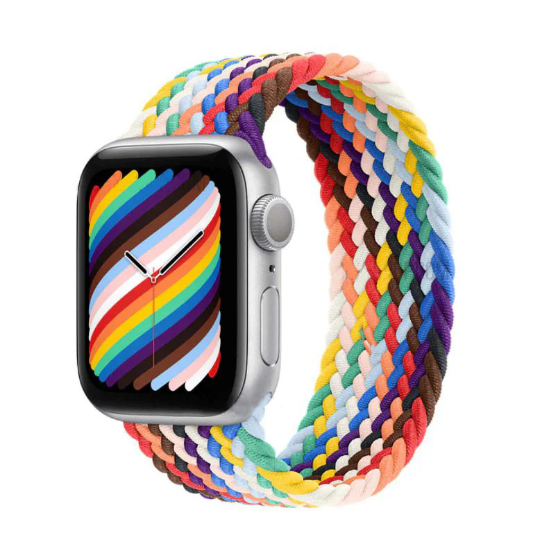 Color Waves Braided Loop Band
