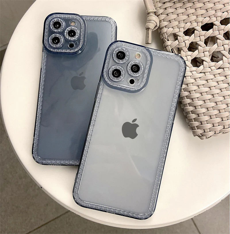 Transparent Diamond Frame iPhone Case