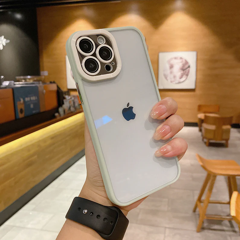 Simple Glass Lens Film Soft Edge iPhone Case